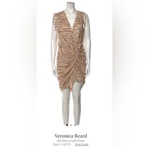 Veronica beard silk midi length dress